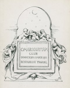 Omar Khayyam俱乐部晚宴，1911年12月，在Paganis餐厅 作者 英语学校