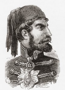奥马尔-帕沙-拉塔斯，摘自沃德和洛克的《世界历史插图》，约 1882 年出版。 作者 英语学校