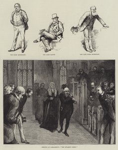 议会开幕，“议长来了！” （雕刻） 作者 英语学校