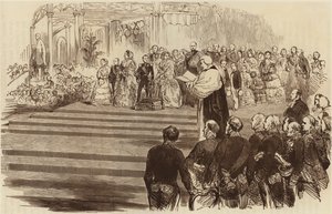 水晶宫的开幕，大主教的祈祷，1854年 作者 英语学校