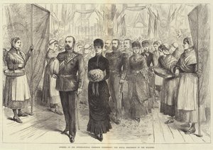 国际渔业展览会开幕，大楼内的皇家游行（雕刻） 作者 英语学校