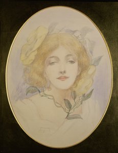 奥菲莉亚，1890年（纸上水彩） 作者 英语学校