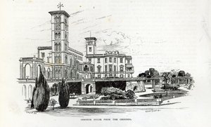 来自地面的Osborne House，来自1888年的“休闲时光” 作者 英语学校