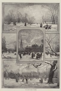 我们在冬天的伦敦公园（石版画） 作者 英语学校