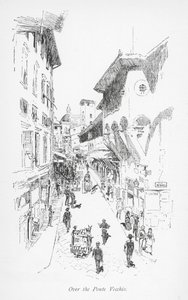 维奇奥桥上空（石版画） 作者 英语学校