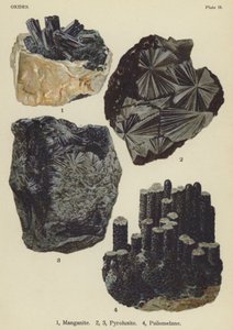 氧化物、锰矿、火烧石、西洛美兰（彩色平版印刷品 作者 英语学校