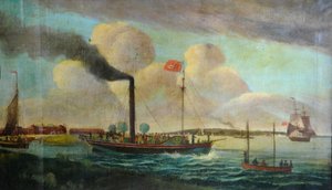 附：巴顿水边的皇家宪章，约 1850 年（布面油画） 作者 英语学校