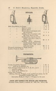 G-巴特勒的《乐器图鉴》中的一页（雕刻）。 作者 英语学校