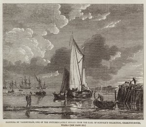 Painting by Vandevelde, one of the Pictures lately stolen from the Earl of Suffolk