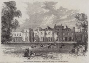 Panshanger House，赫特福德郡，考珀伯爵的座位（雕刻） 作者 英语学校
