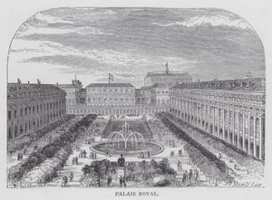 Paris, Palais Royal (engraving) 作者 英语学校