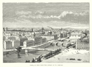 Paris, as seen from the Church of St Gervais (engraving) 作者 英语学校