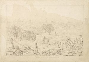 来自Belle Ville高地的巴黎，1815年 作者 英语学校