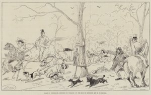 马背上的巴黎，Bois de Boulogne 和 M de Lesseps（雕刻） 作者 英语学校