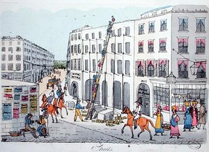 巴黎的街道，来自罗杰-布克姆的《De Paris a Douvres》。 作者 英语学校