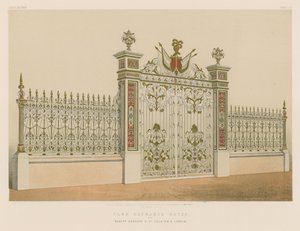 公园入口大门由Messrs Kennard和Co，Falkirk和伦敦 作者 英语学校
