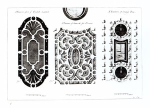 Parterre设计，来自园艺的理论与实践，由Antoine-Joseph Dezallier DArganville（1680-1765）出版，出版于1970年 作者 英语学校