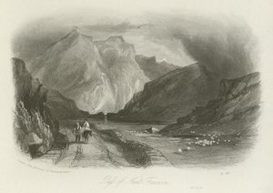 Nant Ffrancon，北威尔士的通行证