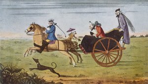 马车上的乘客，"公路及其车辆......"，作者希莱尔-贝洛克 作者 英语学校