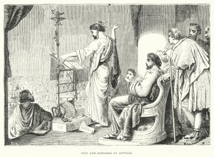 Paul and Barnabas at Antioch (engraving) 作者 英语学校