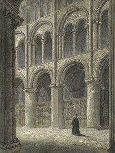 彼得伯勒大教堂，横跨北Transept 作者 英语学校