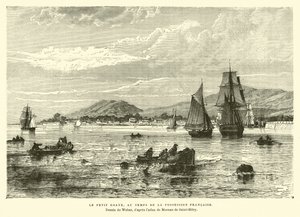 Petit-Goave，海地，当时它是法国人拥有的 作者 英语学校