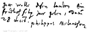 Philip Melancthon，生于1497年，1560年 作者 英语学校