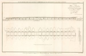 伦敦桥的规划和高程，截至1799年7月2日 作者 英语学校