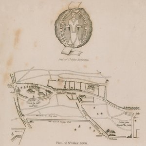 计划于1600年在伦敦的领域圣吉尔斯 作者 英语学校