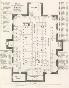 圣保罗教堂的计划，Shadwell，伦敦，在1817年被取消 作者 英语学校