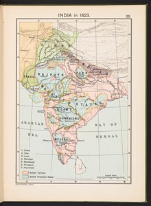来自 Charles Joppen 绘制的《印度历史地图集》的插图 作者 英语学校