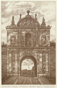 Plymouth Citadel, Entrance Gateway (litho) 作者 英语学校