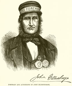 John Ellerthorpe的肖像和亲笔签名 作者 英语学校