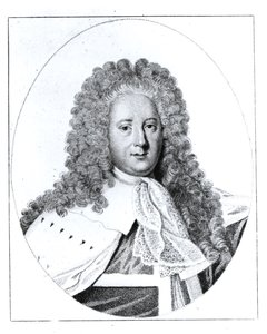 亨利圣约翰（1678-1751）第一子爵博林布鲁克的肖像 作者 英语学校