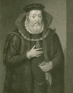 詹姆斯汉密尔顿（1517-1575）阿伦第二伯爵的肖像，来自&39;洛奇的英国肖像&39;，1823年 作者 英语学校