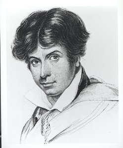 James Henry Leigh Hunt的肖像（1784-1859） 作者 英语学校