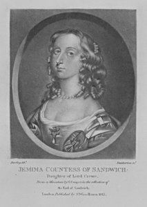 Jemima三明治伯爵夫人的肖像，来自“英国历史上杰出人物”，Richard Earlom和Charles Turner，1815年 作者 英语学校