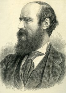 John Bagnold Burgess的肖像，1877年 作者 英语学校