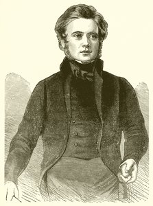 1843年约翰布赖特的肖像 作者 英语学校