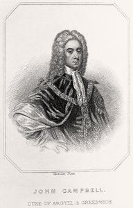 约翰·坎贝尔（John Campbell），阿盖尔和格林威治公爵的肖像，1835年 作者 英语学校