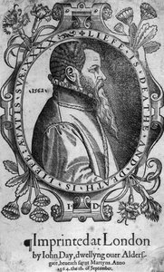 约翰日的肖像，狐狸殉道者书的正面，1564年 作者 英语学校