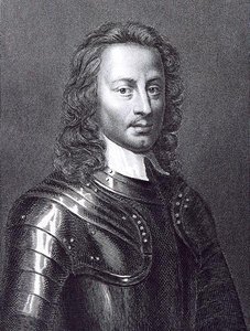 约翰-汉普顿（1594-1643）的肖像（雕刻）。 作者 英语学校
