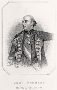 约翰·曼纳斯的肖像，格兰比侯爵，1835年 作者 英语学校