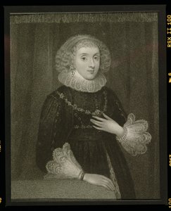 玛丽·赫伯特（1561-1621），彭布罗克伯爵夫人的肖像，来自&39;洛奇的英国肖像&39;，1823年 作者 英语学校