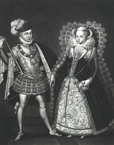 1565年6月29日苏格兰玛丽女王（1542-87）和亨利斯图尔特，达恩利勋爵（1545-67）的肖像 作者 英语学校
