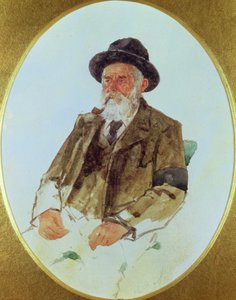 Melchior Anderegg的肖像（纸上的wc）