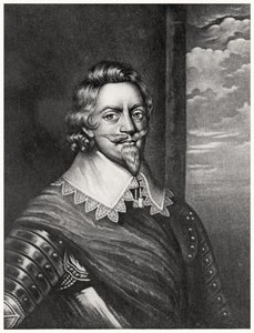 布朗特福德伯爵（1573-1651）的帕特里克·鲁斯文（Richard Ruthven）的肖像，由英国历史上杰出人物（mezzotint）的理查德·厄隆（1743-1822）和查尔斯·特纳（c.1773-1857）刻（bw phot 作者 英语学校