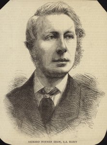 Richard Norman Shaw的肖像 作者 英语学校