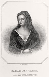 萨拉·詹宁斯的肖像，马尔堡公爵夫人，1835年 作者 英语学校