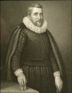 亨利沃顿爵士（1568-1639）的肖像来自&39;洛奇的英国肖像&39;，1823年 作者 英语学校